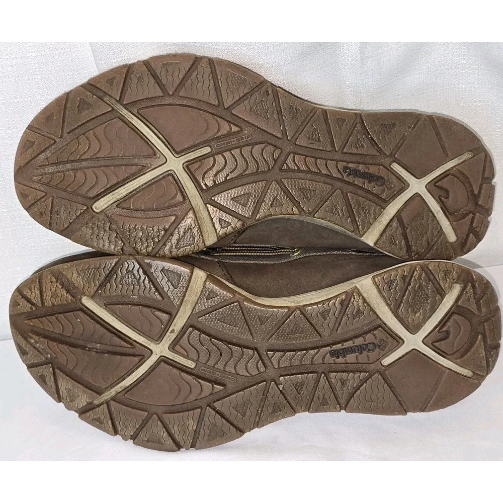 Columbia‎ Boat Shoes Men 10.5 Brown Leather TechLite PFG Fishing Boatdrainer